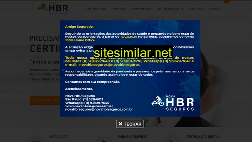 novahbrseguros.com.br alternative sites