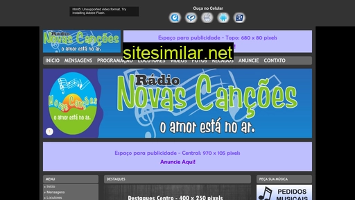 novascancoes.com.br alternative sites
