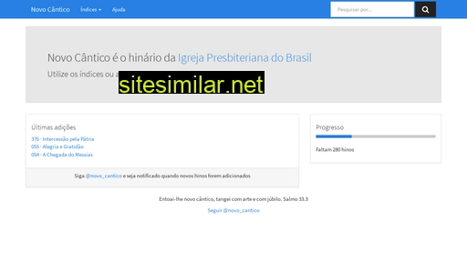 novocantico.com.br alternative sites