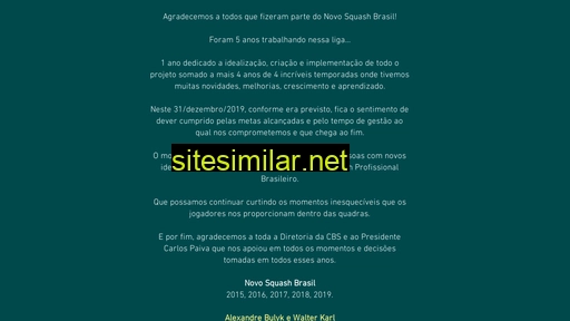 novosquashbrasil.com.br alternative sites