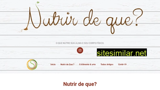 nutrirdeque.com.br alternative sites