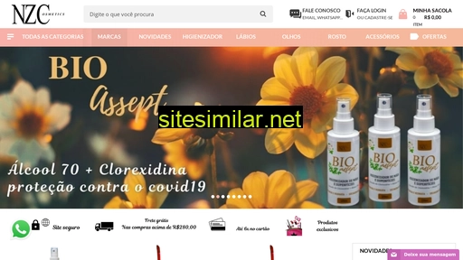 nzcosmetics.com.br alternative sites