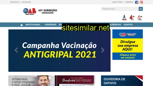 oabpatrociniomg.org.br alternative sites
