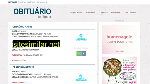 obituarioitaiopolis.com.br alternative sites