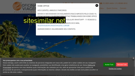 oficinadeviagens.com.br alternative sites