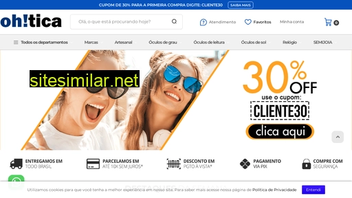 ohtica.com.br alternative sites