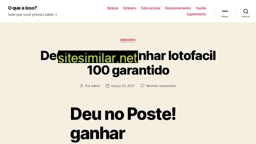 oqueeisso.blog.br alternative sites
