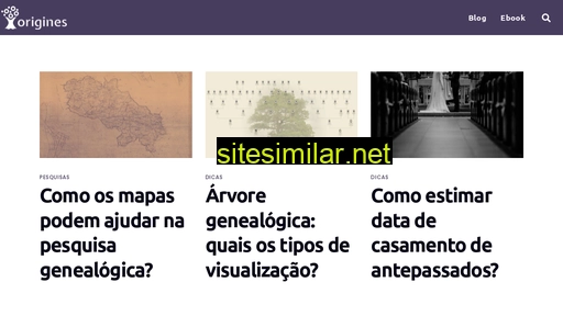 origines.com.br alternative sites