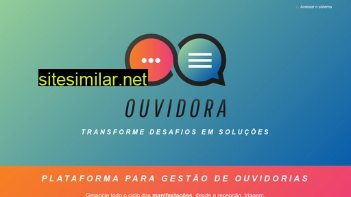 ouvidora.com.br alternative sites