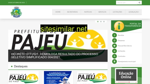 pajeudopiaui.pi.gov.br alternative sites