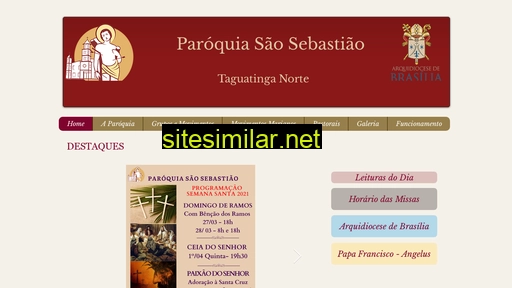 paroquiasaosebastiaodf.com.br alternative sites