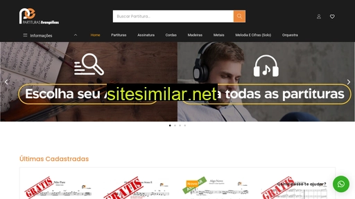 partiturasevangelicas.com.br alternative sites