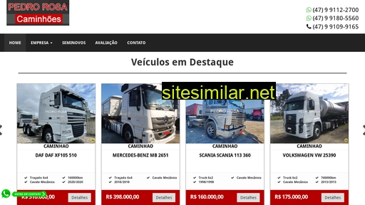 pedrorosacaminhoes.com.br alternative sites