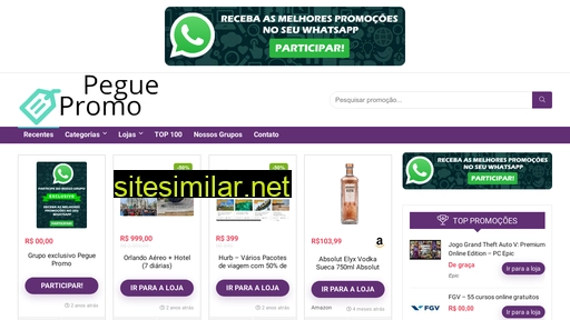 peguepromo.com.br alternative sites