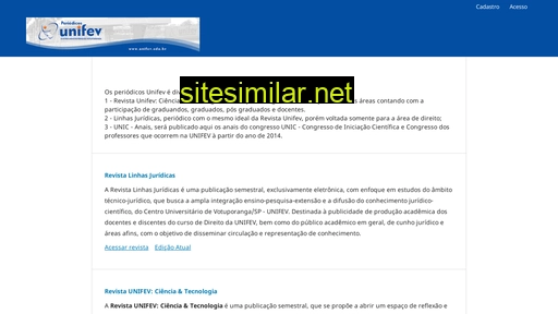 periodicosunifev.com.br alternative sites