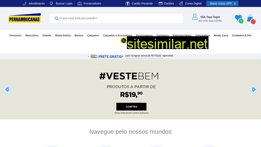 pernambucanas.com.br alternative sites