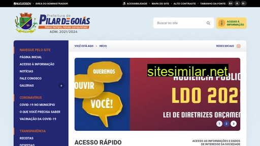 pilar.go.gov.br alternative sites