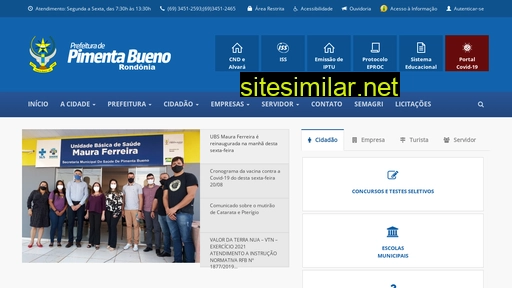 pimentabueno.ro.gov.br alternative sites
