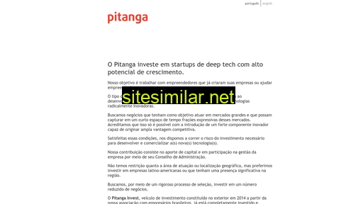 pitangainvest.com.br alternative sites