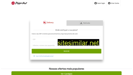 pizzahut.com.br alternative sites