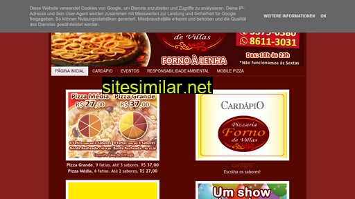 pizzariafornodevillas.com.br alternative sites
