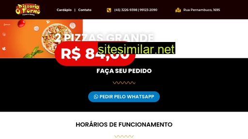 pizzariaofornocascavel.com.br alternative sites