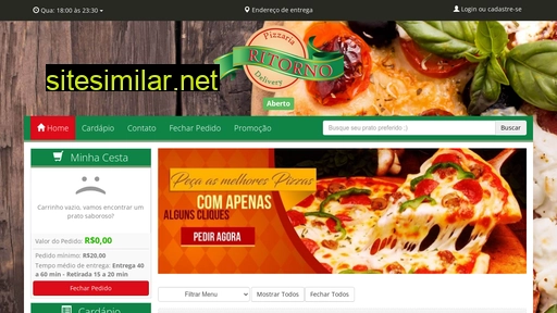 pizzariaritornodelivery.com.br alternative sites