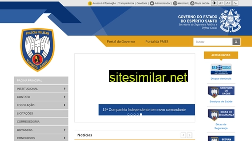 pm.es.gov.br alternative sites