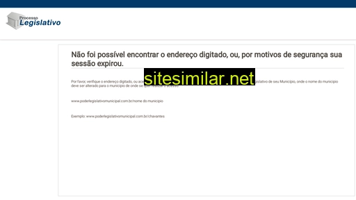 poderlegislativomunicipal.com.br alternative sites