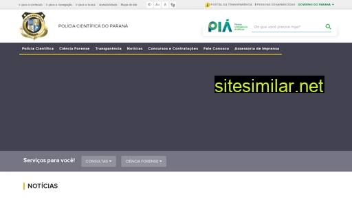 policiacientifica.pr.gov.br alternative sites