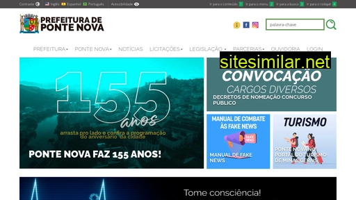 pontenova.mg.gov.br alternative sites