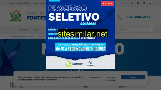 ponteselacerda.mt.gov.br alternative sites