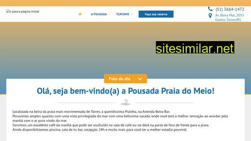 pousadapraiadomeio.com.br alternative sites