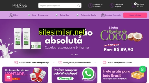 praxecosmeticos.com.br alternative sites