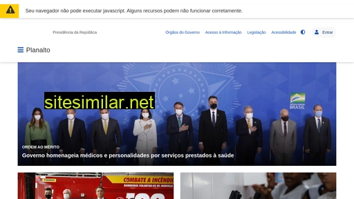 presidencia.gov.br alternative sites