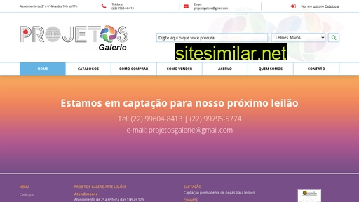 projetosgalerieleiloes.com.br alternative sites