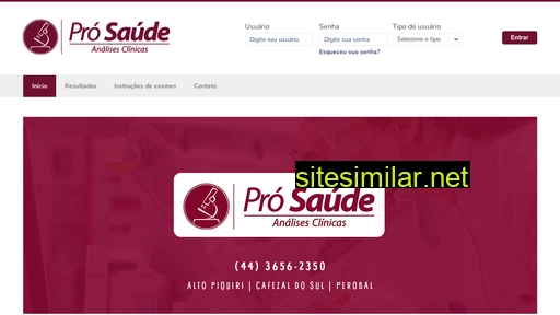 prosaudeanalisesclinicas.com.br alternative sites