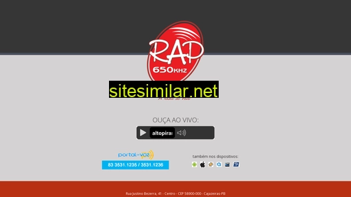 radioaltopiranhas.com.br alternative sites