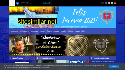 radioamensagemdacruz.com.br alternative sites