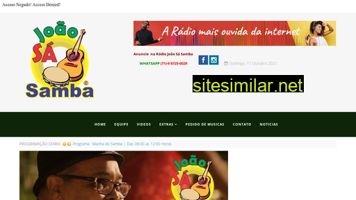 radiojoaosasamba.com.br alternative sites