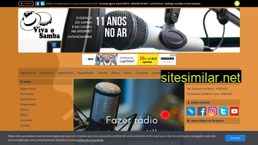 radiovivaosamba.com.br alternative sites