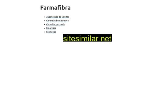 Redefarmafibra similar sites