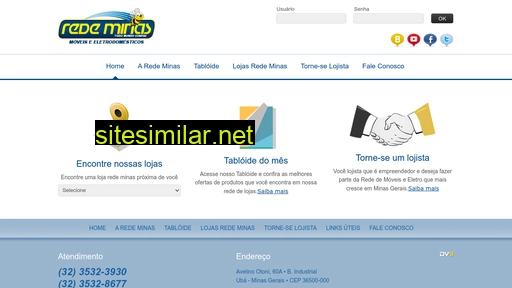 redeminasnet.com.br alternative sites