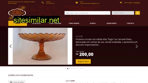 reliquiasdanossahistoria.com.br alternative sites