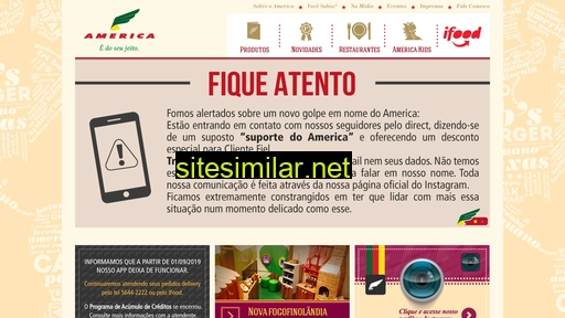 restauranteamerica.com.br alternative sites