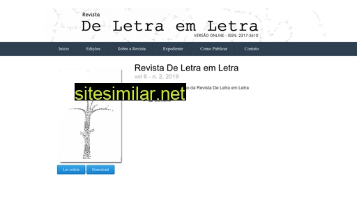revistadeletraemletra.com.br alternative sites