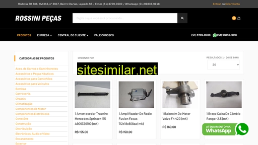 rossinipecas.com.br alternative sites