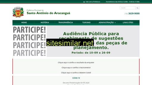 saaracangua.sp.gov.br alternative sites