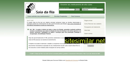 saiadafila.com.br alternative sites