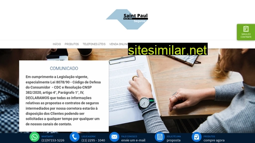 saintpaulseguros.com.br alternative sites